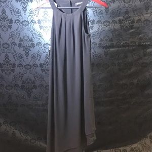 WHBM black assymetrical tank dress